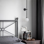 Gizmo Modern Minimalist Mobile Glass Wall Lamp