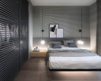 Gizmo Modern Minimalist Mobile Glass Wall Lamp