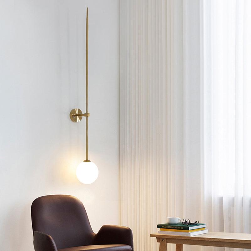 Gizmo Modern Minimalist Mobile Glass Wall Lamp