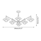Alora Chandelier Copper Nordic Layers