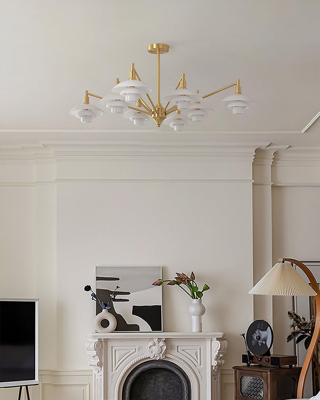 Alora Chandelier Copper Nordic Layers