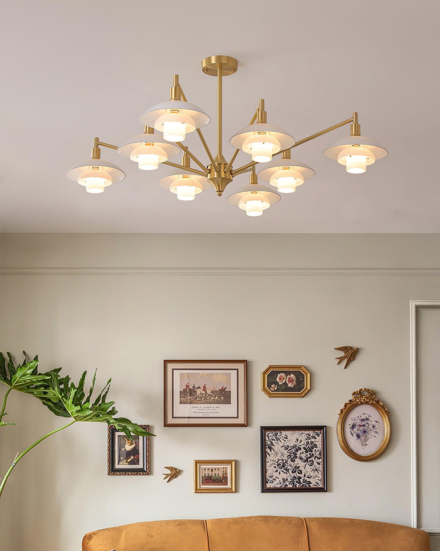 Alora Chandelier Copper Nordic Layers