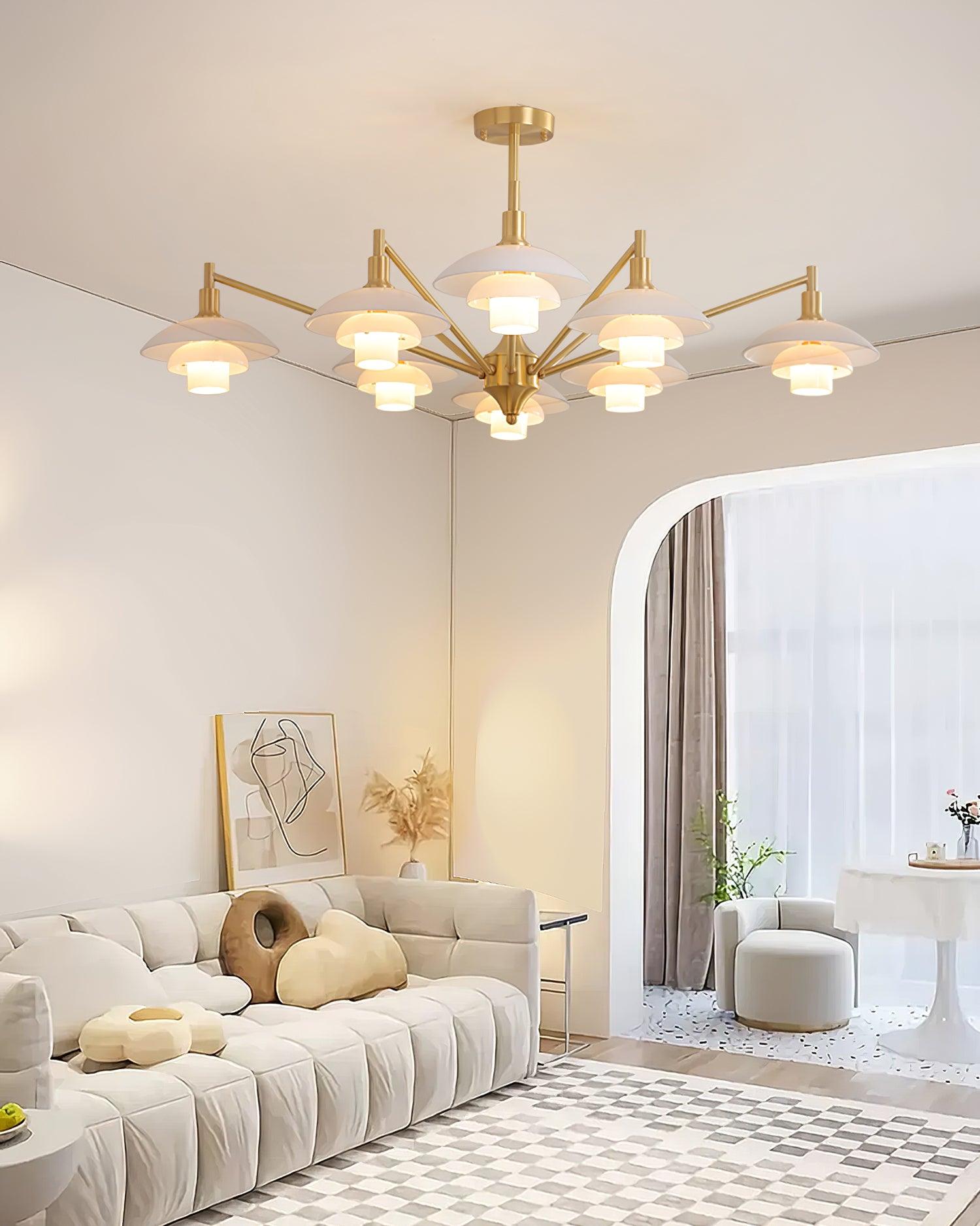 Alora Chandelier Copper Nordic Layers