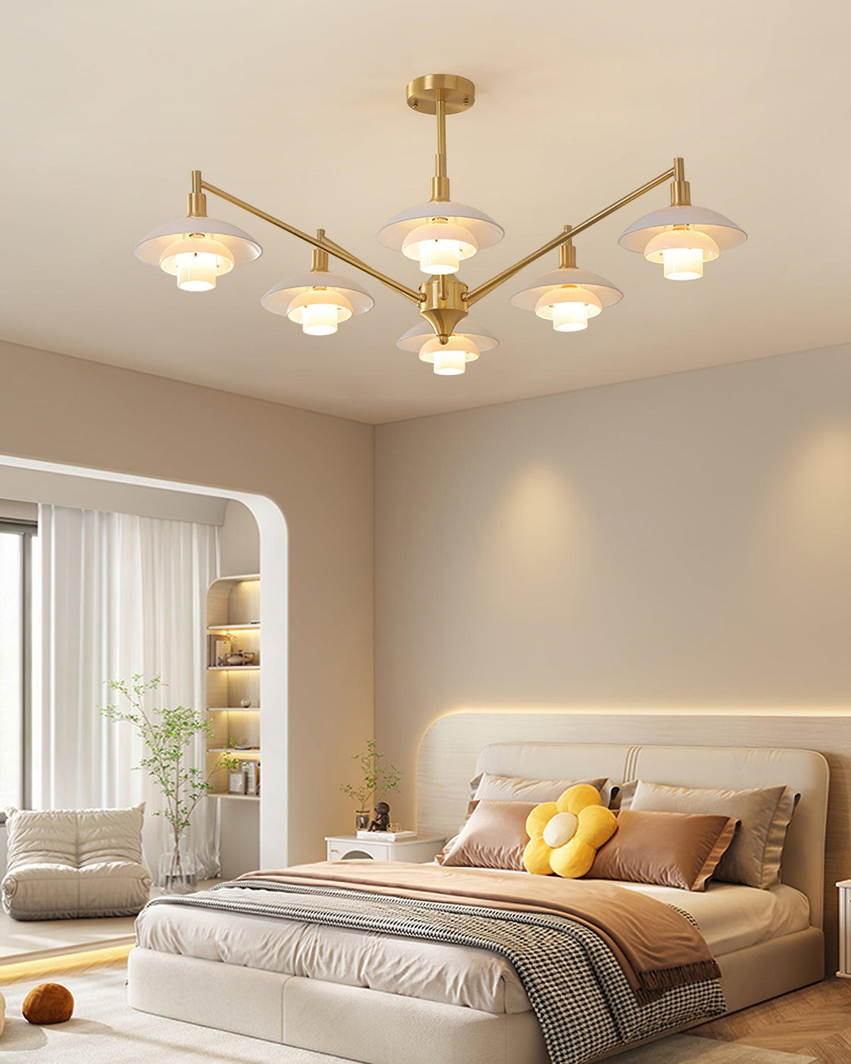 Alora Chandelier Copper Nordic Layers