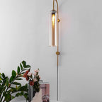 Valentina Modern Glass Plug-In Wall Lamp