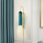 Valentina Modern Glass Plug-In Wall Lamp