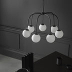 Elphaia Vintage Modern Octopus Black Glass Chandelier