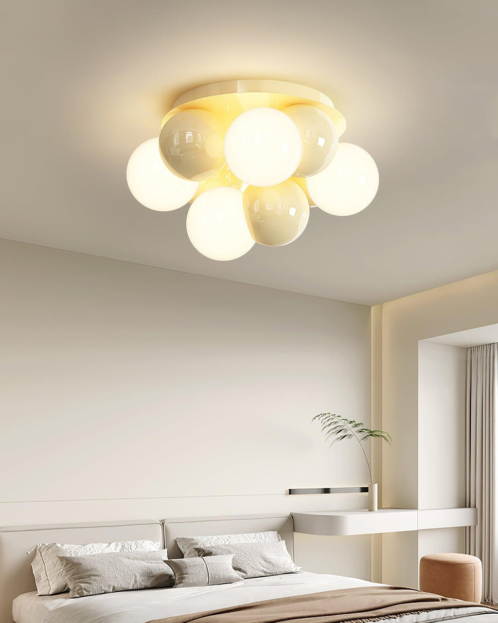 Ceiling Light Body Acrylic Bubbles Modern Minimalist