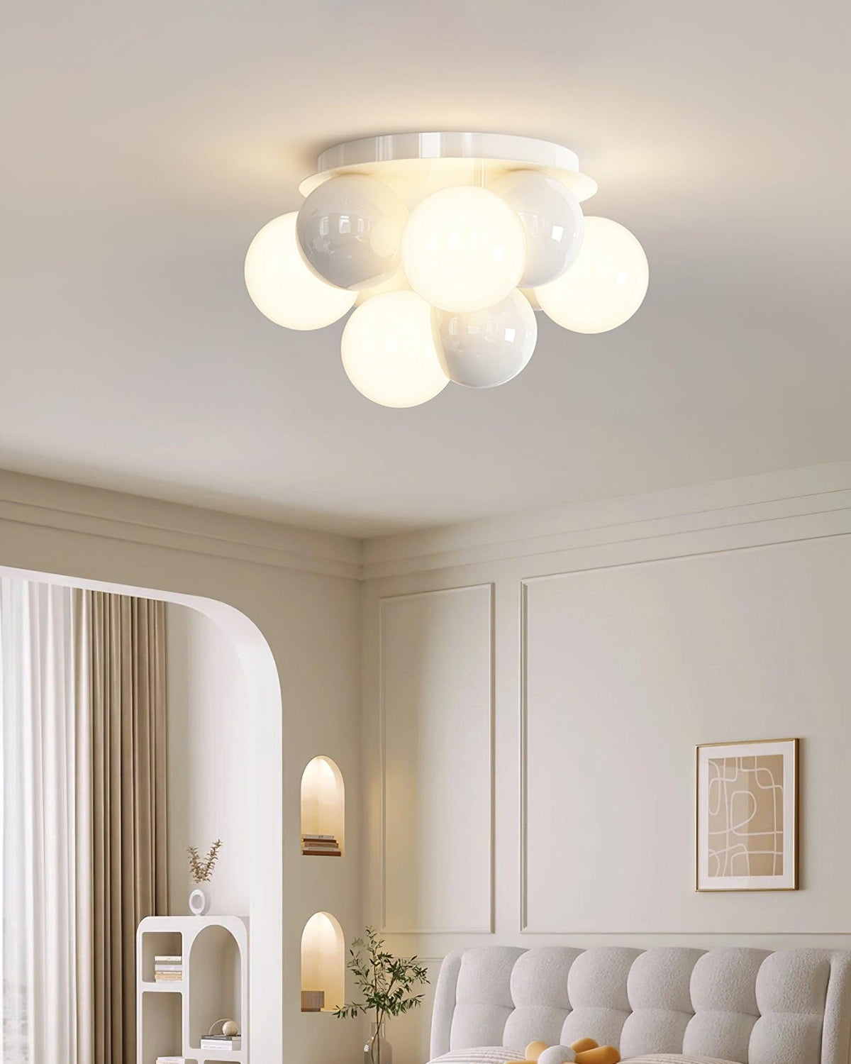 Ceiling Light Body Acrylic Bubbles Modern Minimalist