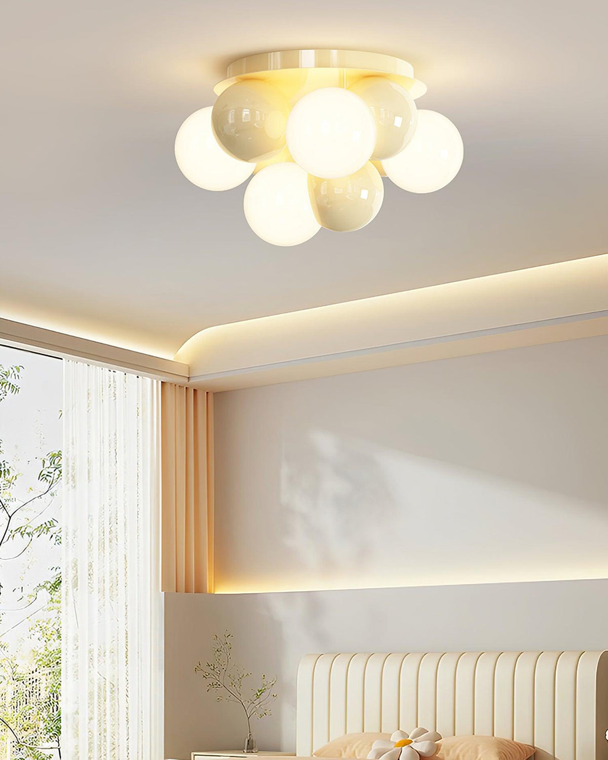 Ceiling Light Body Acrylic Bubbles Modern Minimalist