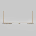 Lustra Chandelier LED Linear Gold Frame
