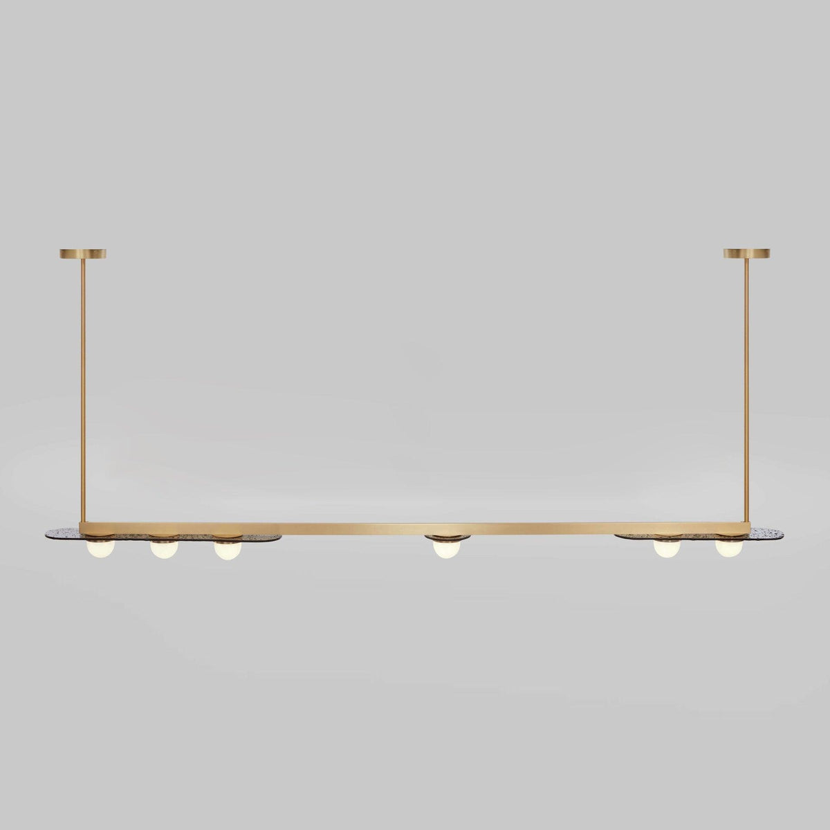 Lustra Chandelier LED Linear Gold Frame