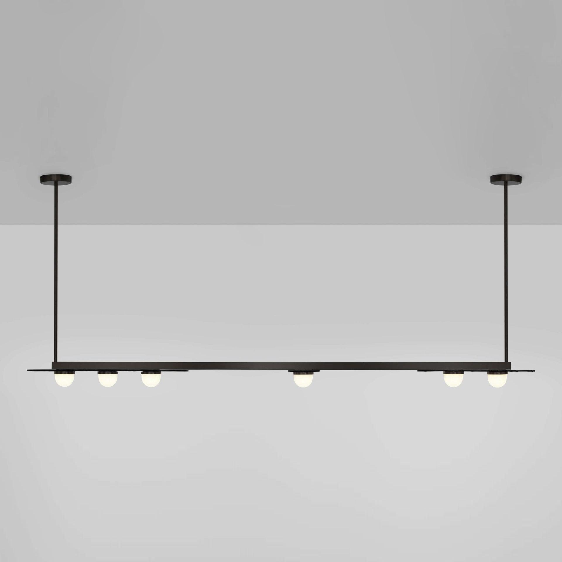 Lustra Chandelier LED Linear Gold Frame