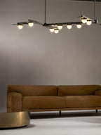 Lustra Chandelier LED Linear Gold Frame