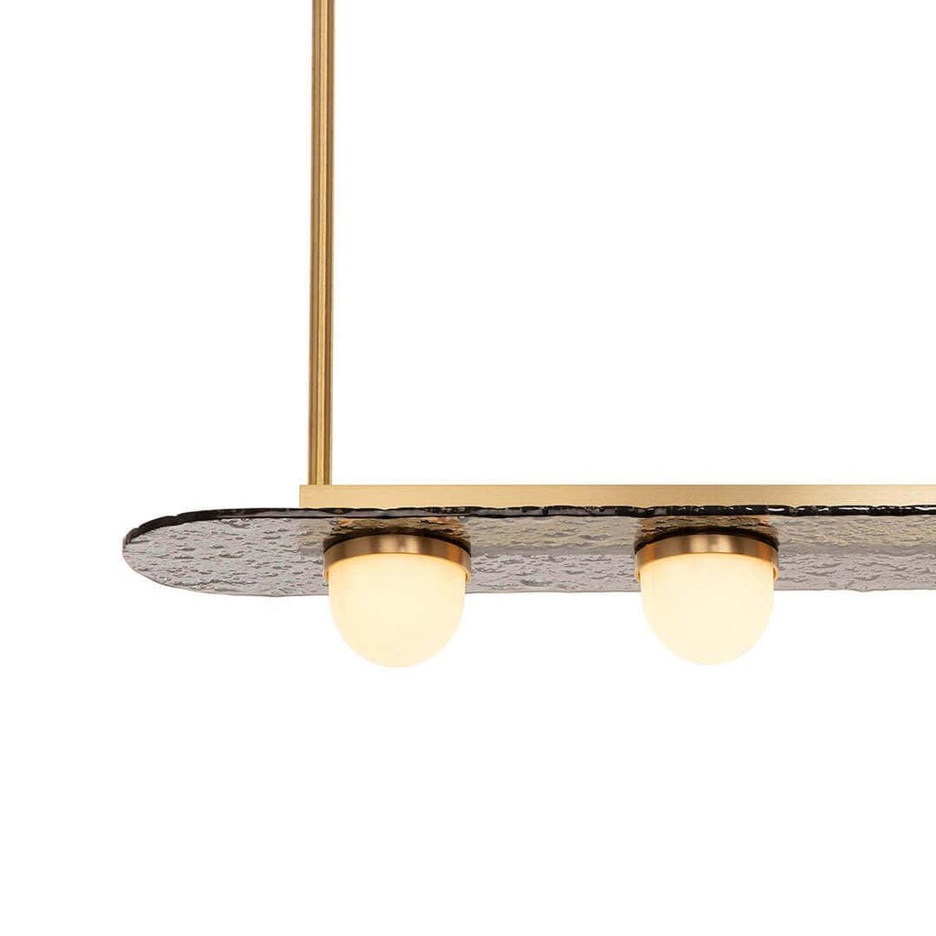 Lustra Chandelier LED Linear Gold Frame