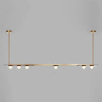 Lustra Chandelier LED Linear Gold Frame