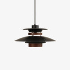 Solara Pendant Lamp Wood Layered Shade Nordic Dining