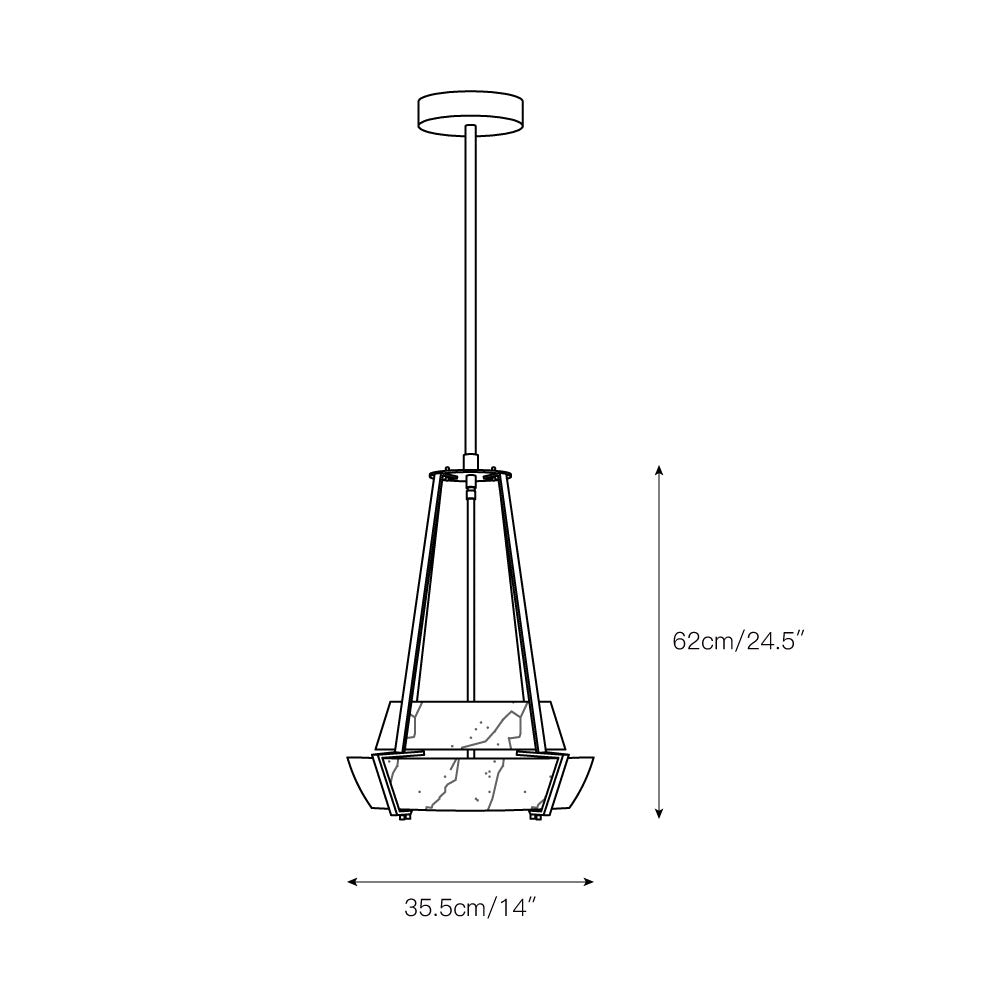 Avlireth Modern Minimalist Alabaster Pendant Lamp