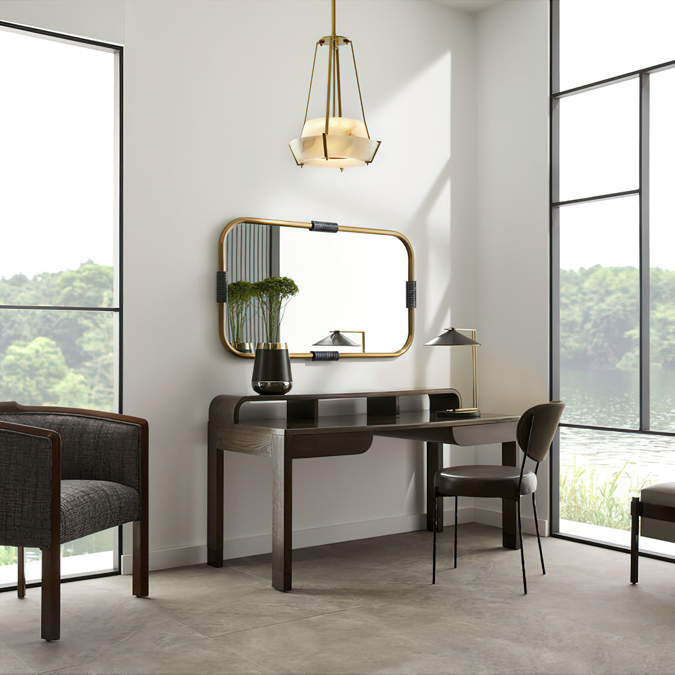 Avlireth Modern Minimalist Alabaster Pendant Lamp