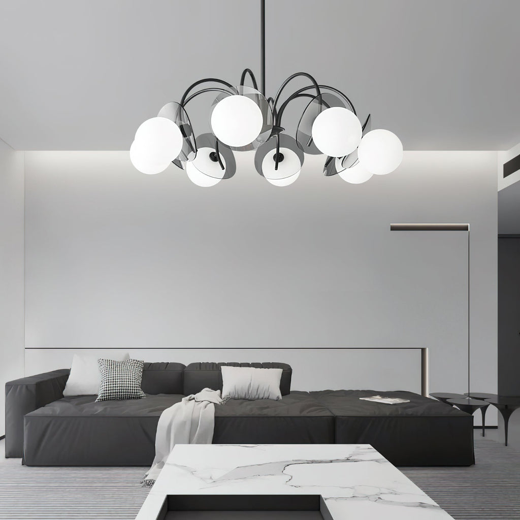 Aurora Chandelier Globe Arm Sculptural