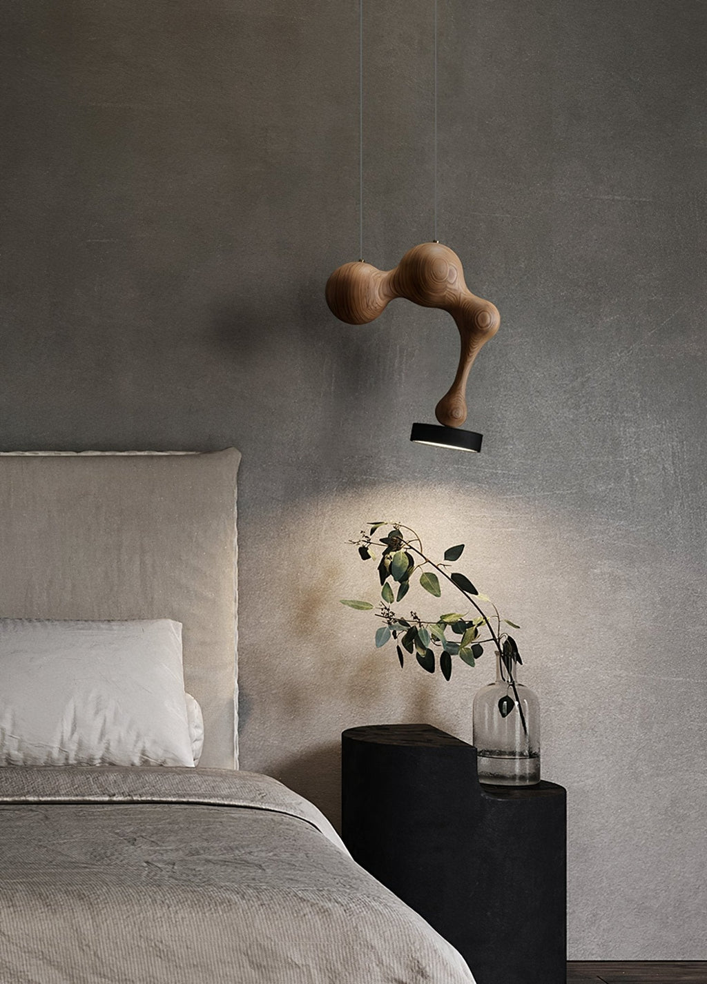 Drovia Rustic Wooden Pendant Light