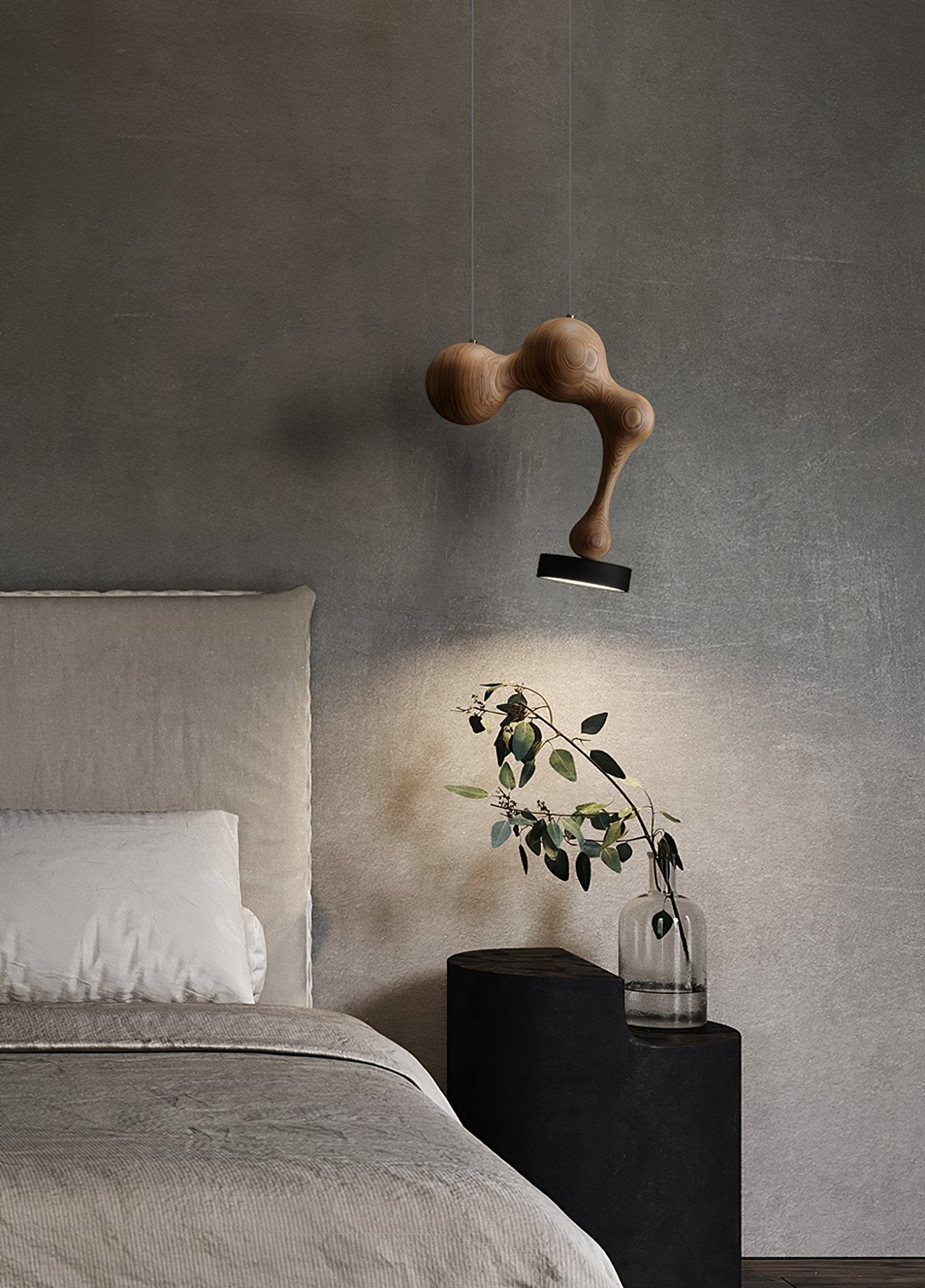 Drovia Rustic Wooden Pendant Light