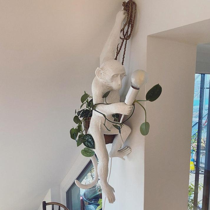 Acoustic Art Unique Monkey Resin Wall Lamp