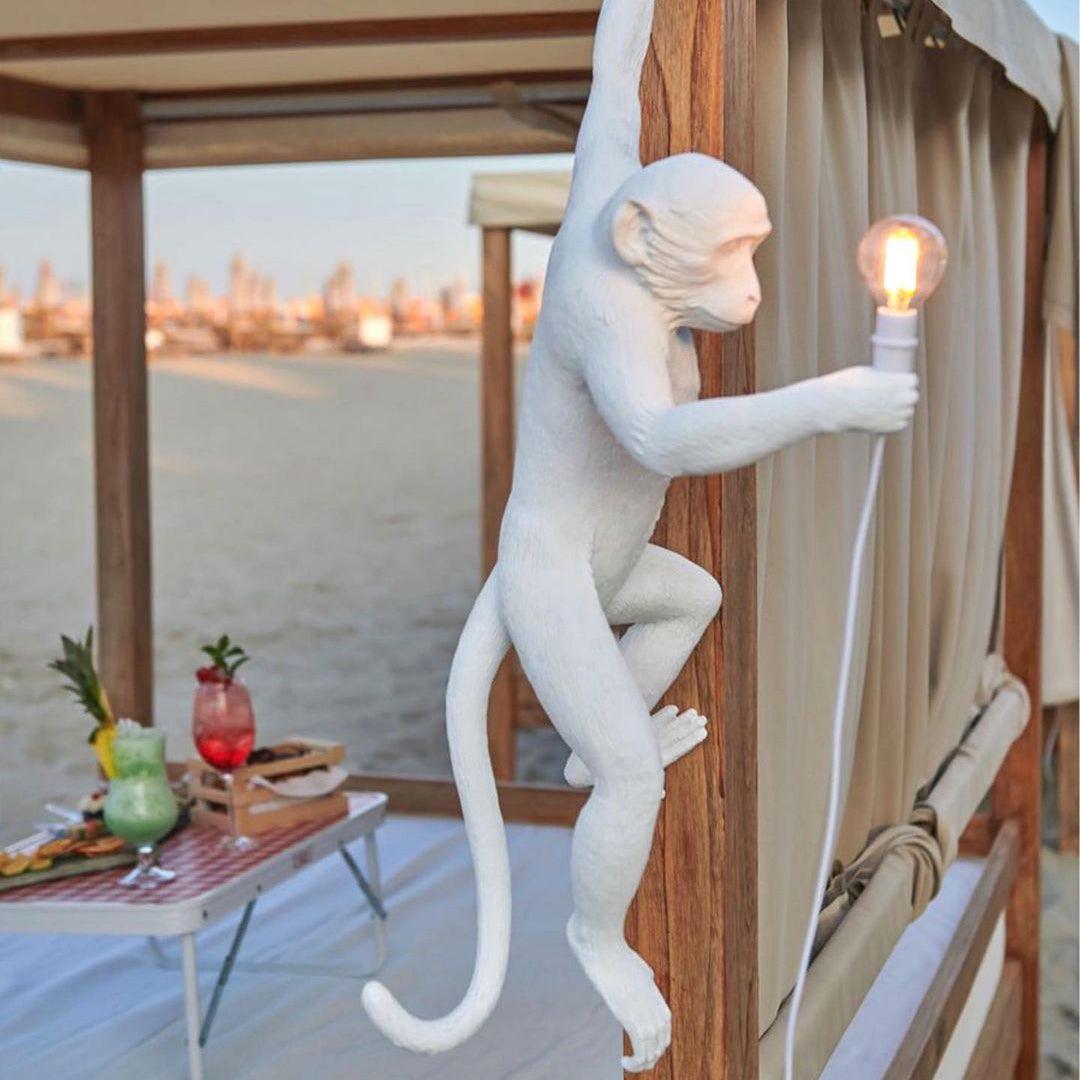 Acoustic Art Unique Monkey Resin Wall Lamp