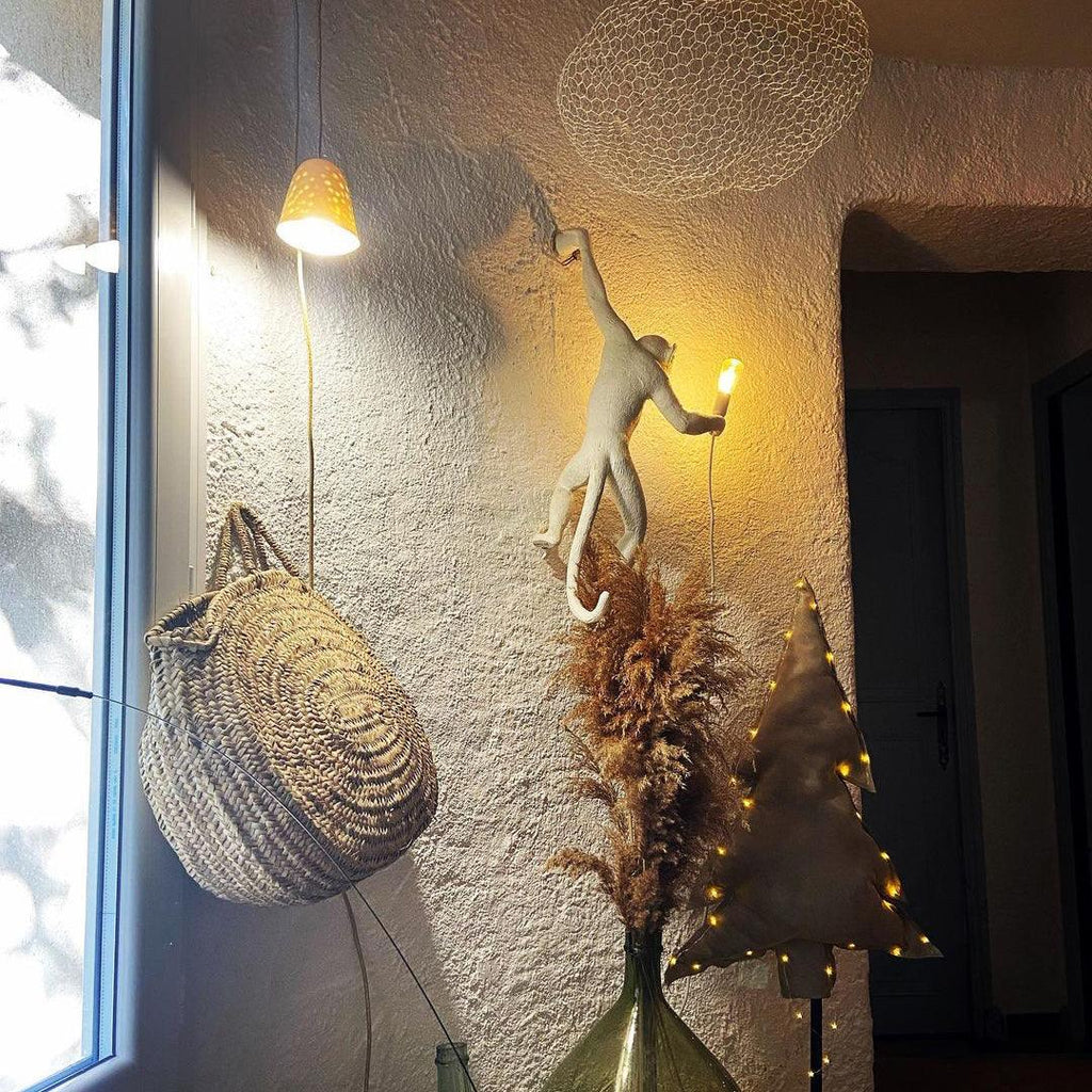 Acoustic Art Unique Monkey Resin Wall Lamp