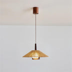 Fidoya Woven Rattan Cone Pendant Light