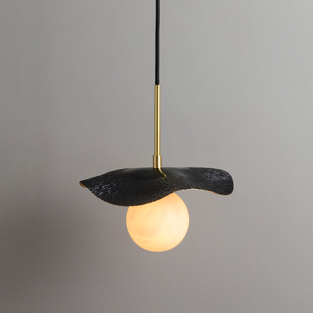 Zaraeen Modern Minimalist Brass Alabaster Pendant Light