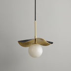 Zaraeen Modern Minimalist Brass Alabaster Pendant Light