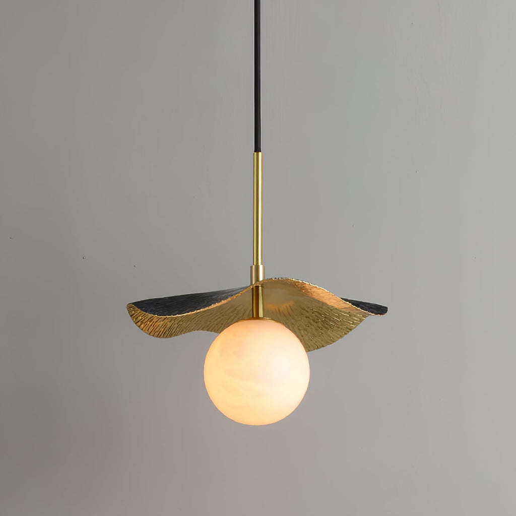 Zaraeen Modern Minimalist Brass Alabaster Pendant Light