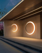 Zathee Circular LED Outdoor Wall Light