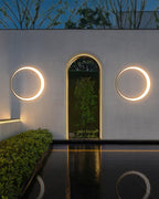 Zathee Circular LED Outdoor Wall Light