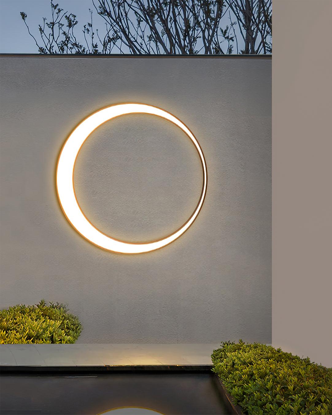 Zathee Circular LED Outdoor Wall Light