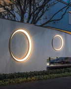 Zathee Circular LED Outdoor Wall Light