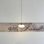 Cuthean Modern Minimalist Brass Alabaster Pendant Lamp