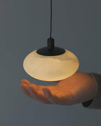 Cuthean Modern Minimalist Brass Alabaster Pendant Lamp