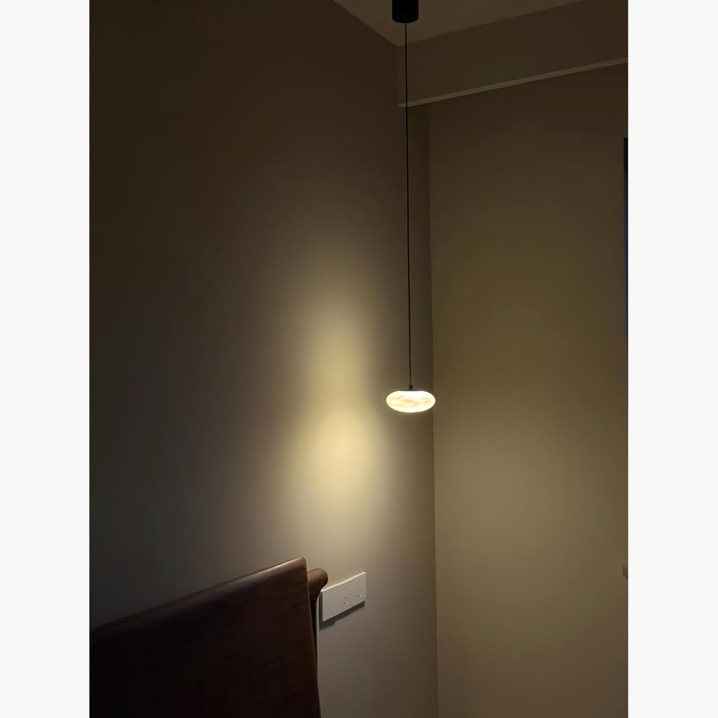 Cuthean Modern Minimalist Brass Alabaster Pendant Lamp