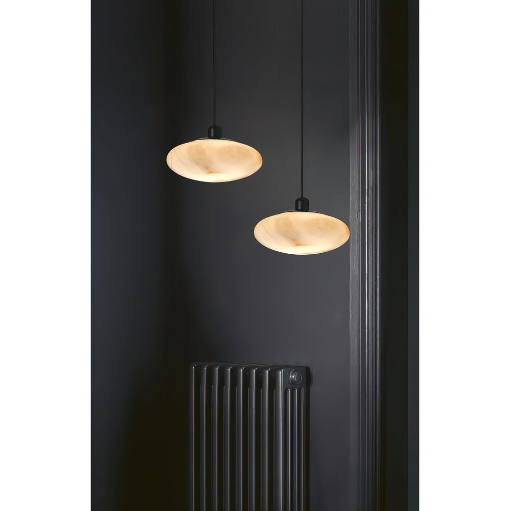 Cuthean Modern Minimalist Brass Alabaster Pendant Lamp