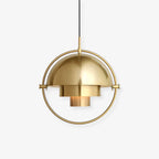 Lustra Pendant Lamp Deformed Ball Golden