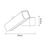 Wall Lamp Adjustable Aluminum Light for Bedroom and Living Room