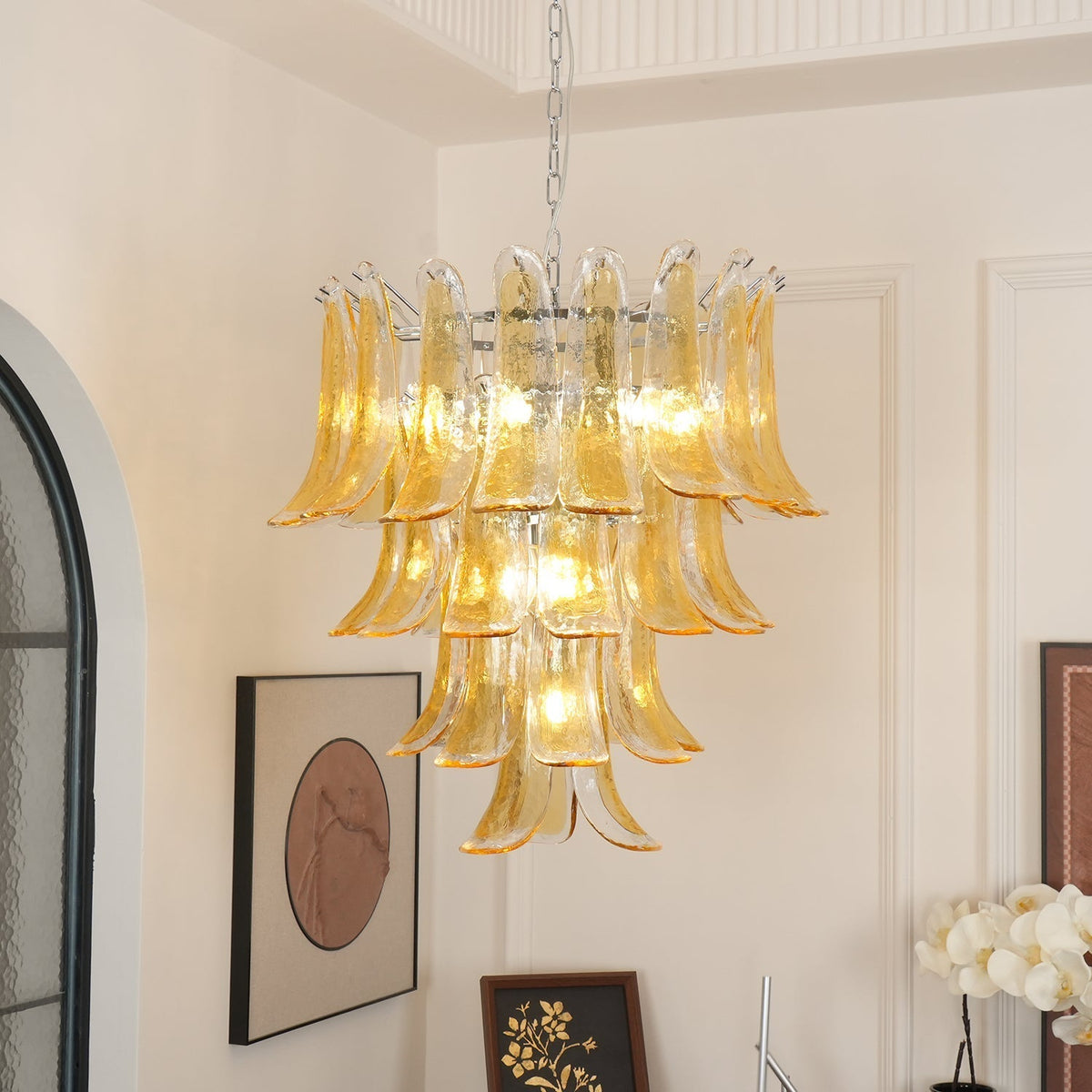 Kristy Layered Glass Chandeliers