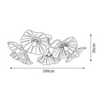 Valentina Glass Flowers Flush Mount Ceiling Light