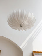 Aurora Ceiling Lamp Murano Blown Glass Shell Inspired