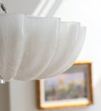 Aurora Ceiling Lamp Murano Blown Glass Shell Inspired