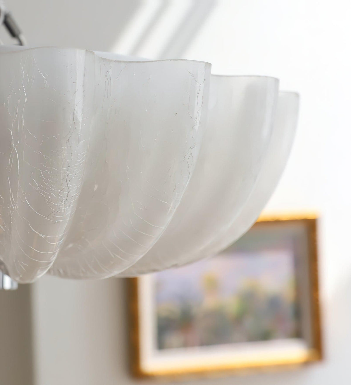 Aurora Ceiling Lamp Murano Blown Glass Shell Inspired