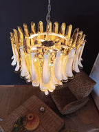 Alsorisra Postmodern Luxury Petal Glass Chandelier
