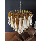 Alsorisra Postmodern Luxury Petal Glass Chandelier